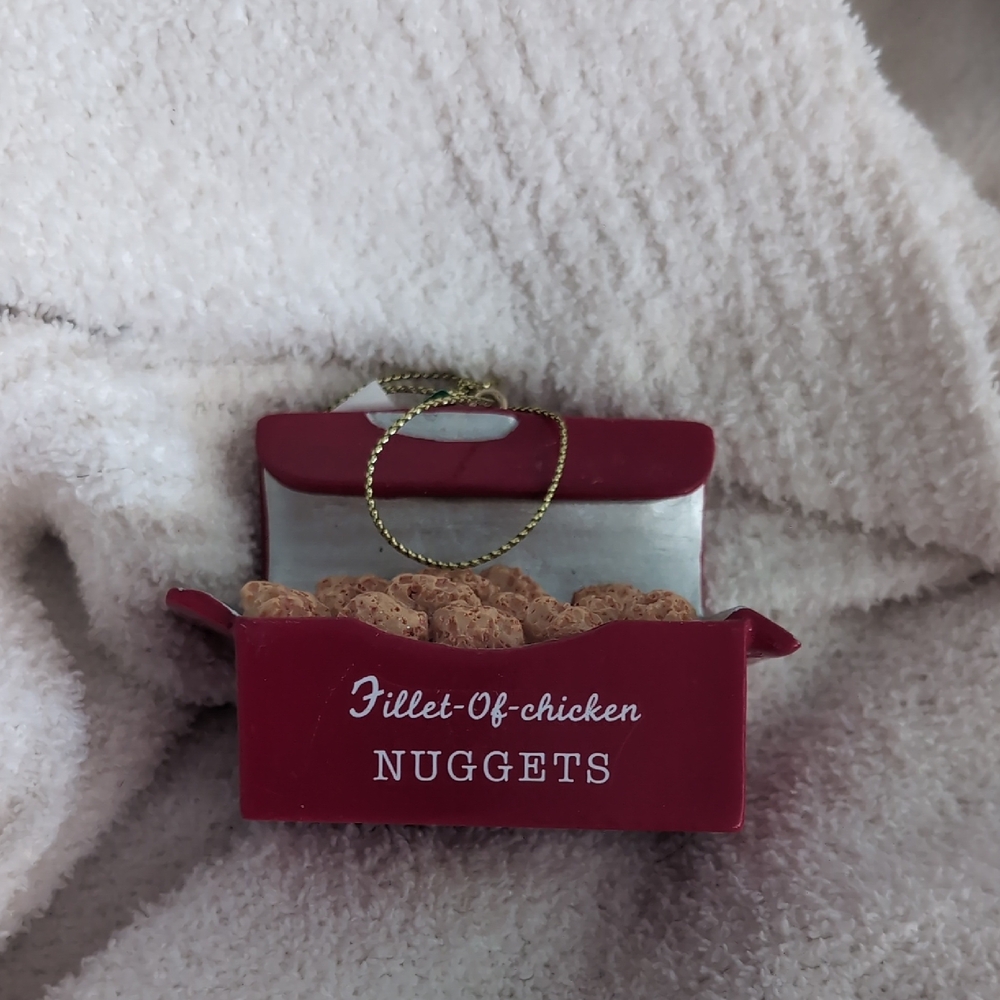 Red Chicken Nugget Ornament